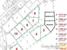 Prodej stavebního pozemku č. 4 / 1508 m² Řehlovice - Dubice, okres Ústí nad Labem, (1 990 Kč/1 m²)
